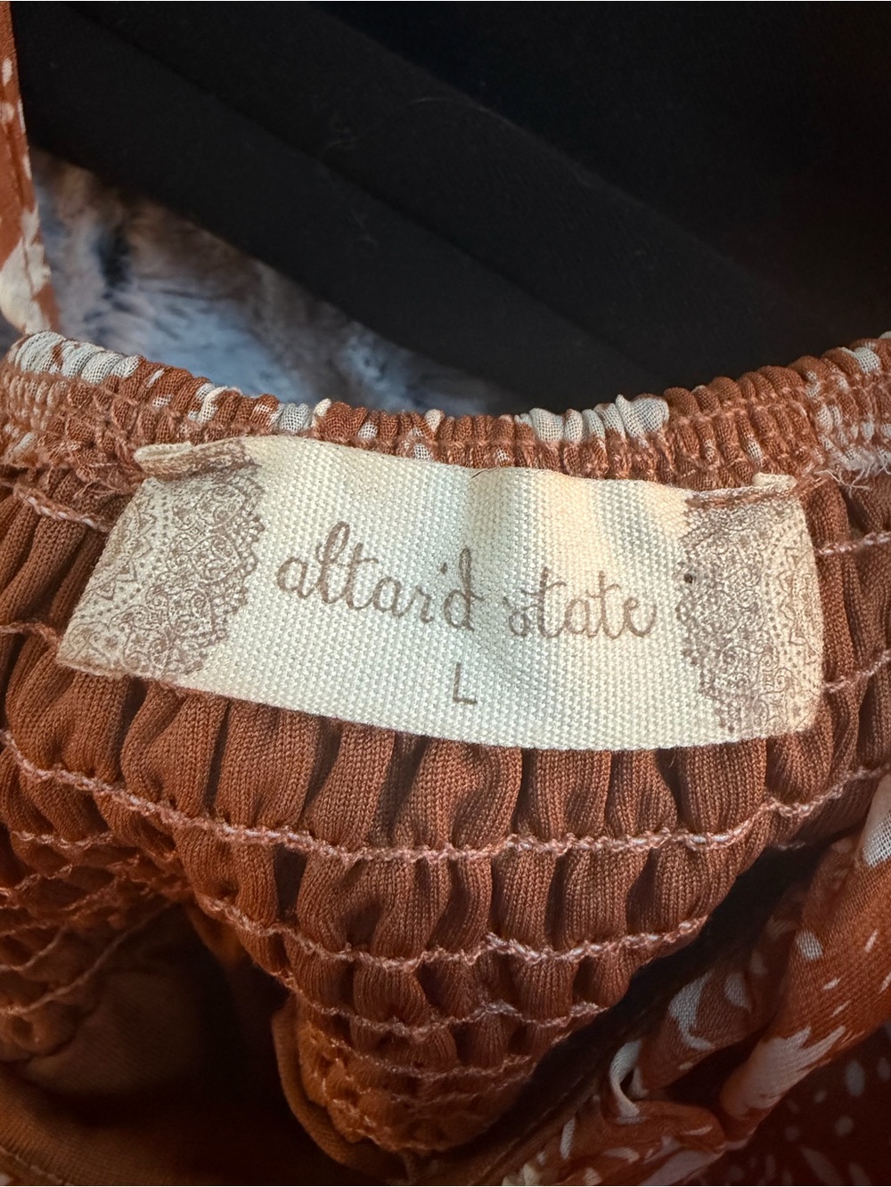Brown and White Floral Print Sundress from Altar’d State - Picture 3 of 3